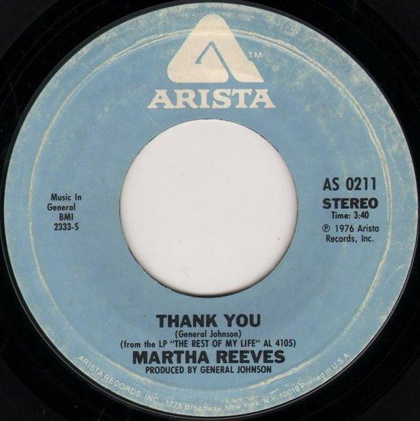 Martha Reeves - The Rest Of My Life / Thank You