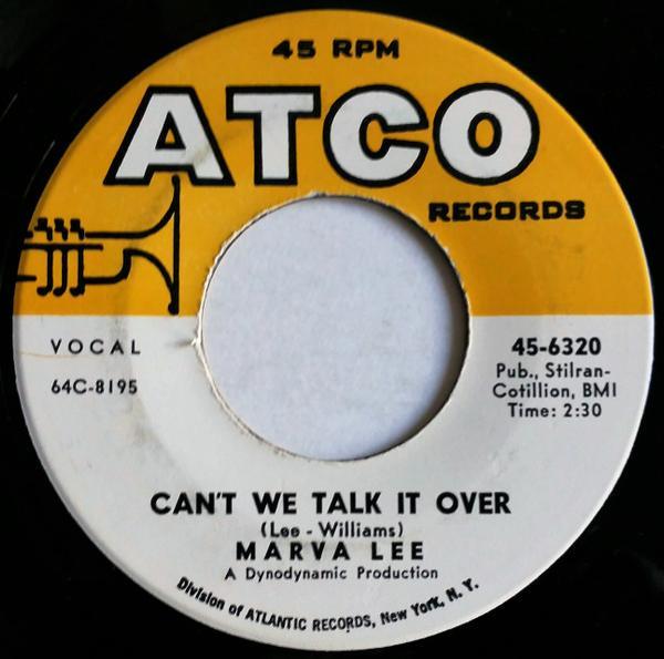 Marva Lee - Can't We Talk It Over / Lover Boy