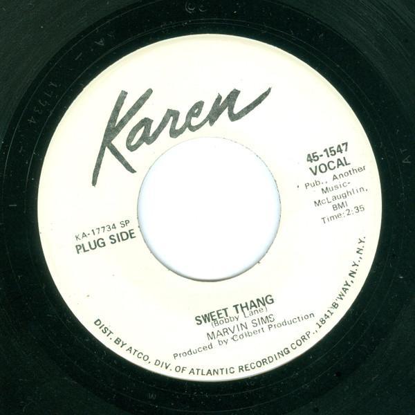 Marvin L. Sims - Sweet Thang / Your Love Is So Wonderful