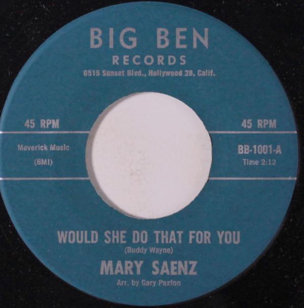 Mary Saenz - Would She Do That For You
