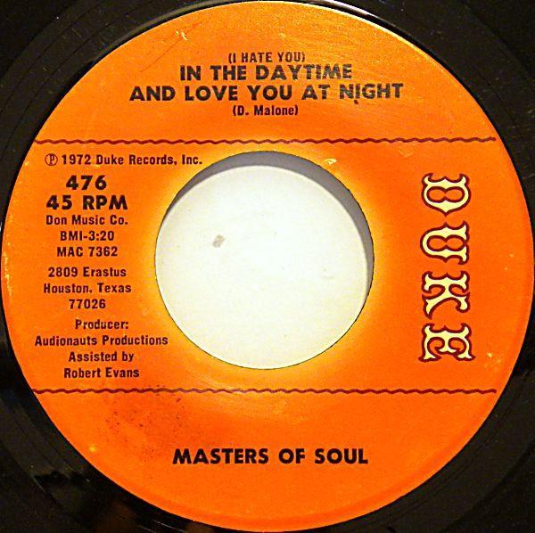 Masters Of Soul - (I Hate You) In The Daytime And Love You At Night