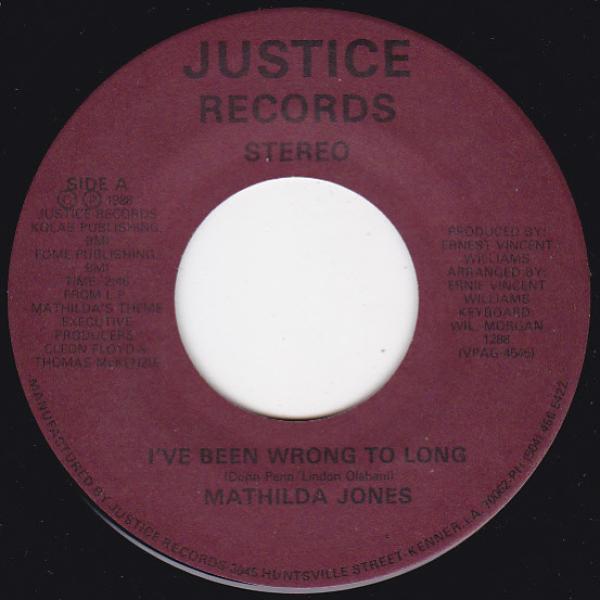 Mathilda Jones - I've Been Wrong To Long