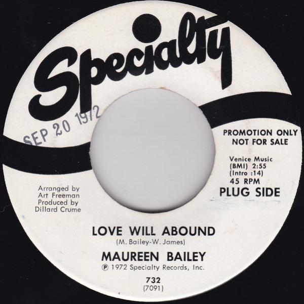 Maureen Bailey - Love Will Abound / I'm More Than Thankful