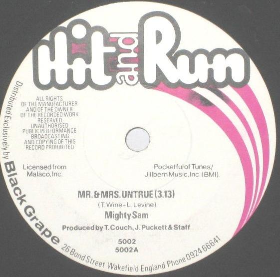 Mighty Sam - Mr. & Mrs. Untrue / Never Too Busy