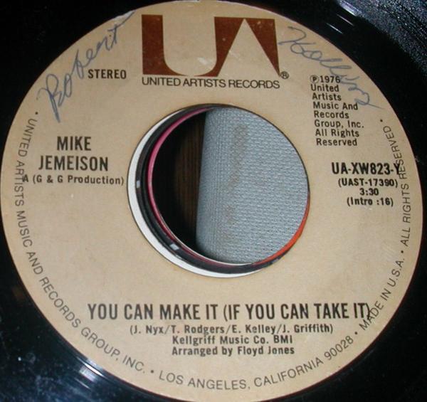 Mike Jemeison - You Can Make It (If You Take It)