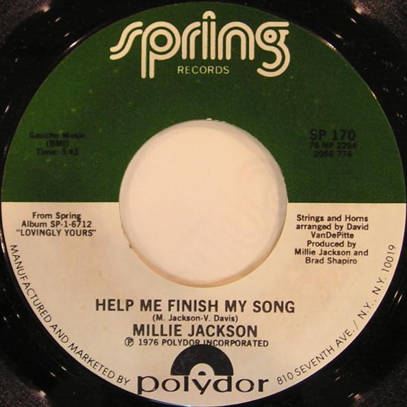 Millie Jackson - I Can't Say Goodbye / Help Me Finish My Song
