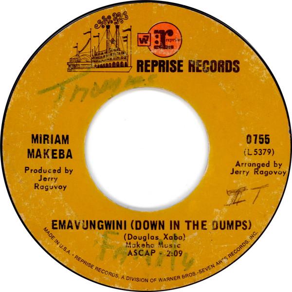 Miriam Makeba - Emavungwini (Down In The Dumps) / Ibabalazie