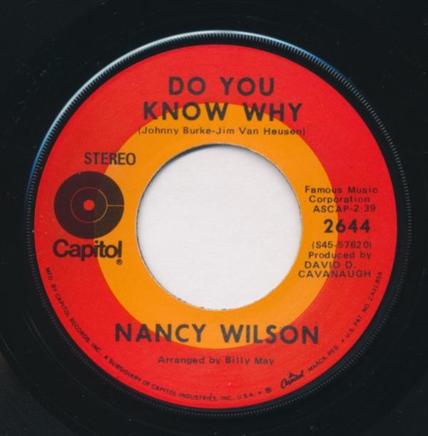 Nancy Wilson - Can't Take My Eyes Off You / Do You Know Why