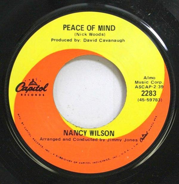 Nancy Wilson - Peace Of Mind / This Bitter Earth