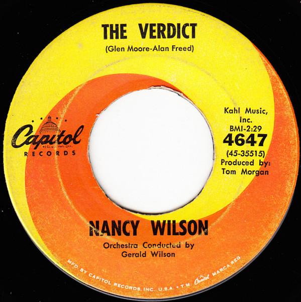 Nancy Wilson - The Verdict / Guess Who I Saw Today