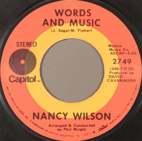 Nancy Wilson - Waitin' For Charlie To Come Home / Words And Music