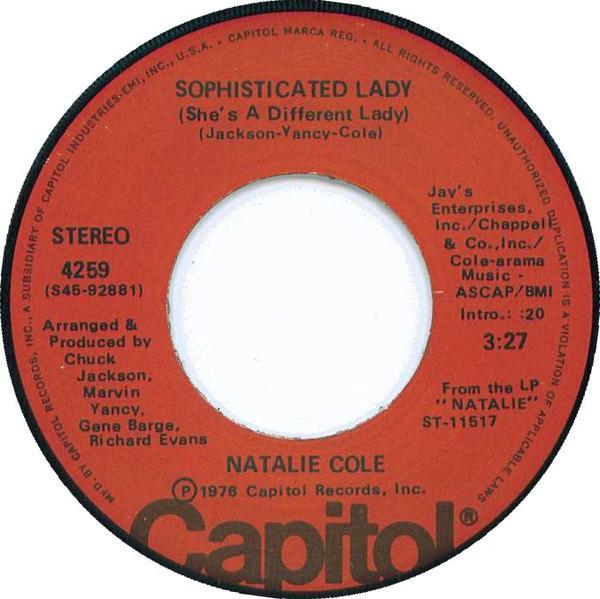 Natalie Cole - Sophisticated Lady (She's A Different Lady)