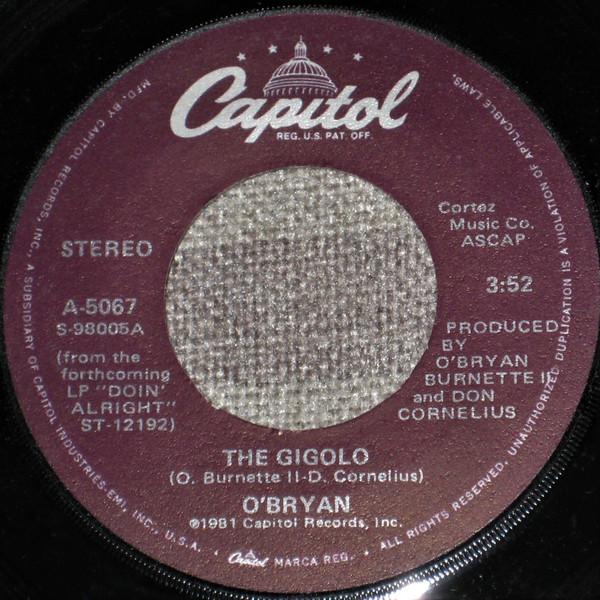 O'Bryan - The Gigolo / Can't Live Without Your Love
