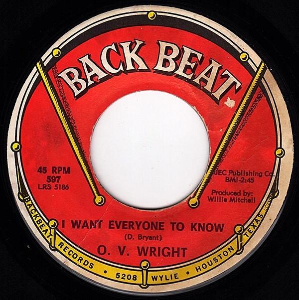 O.V. Wright - I Want Everyone To Know