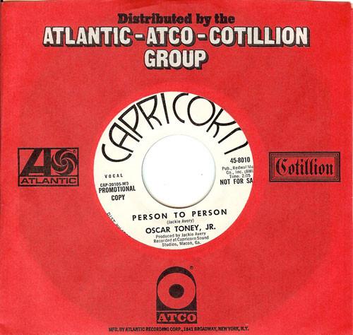 Oscar Toney Jr. - Person To Person / I Wouldn't Be A Poor Boy