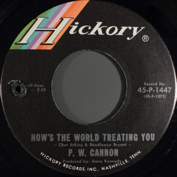 P W Cannon - How's The World Treating You