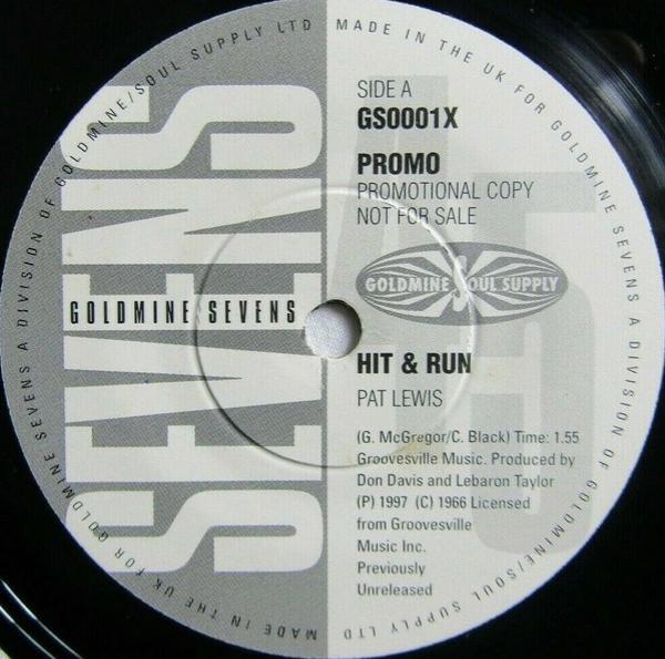 Pat Lewis, Melvin Davis , Steve Mancha - Hit & Run / I Need My Baby