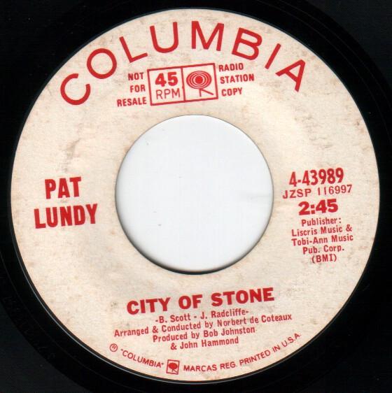 Pat Lundy - City Of Stone / Wildfire