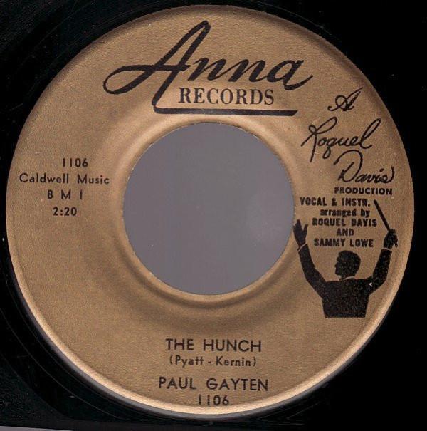 Paul Gayten - The Hunch / Hot Cross Buns