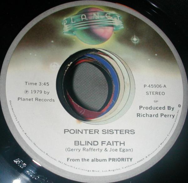 Pointer Sisters - Blind Faith / The Shape I'm In
