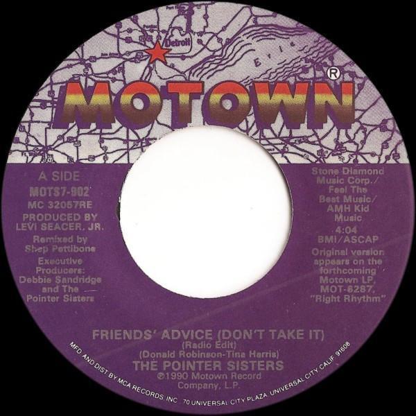 Pointer Sisters - Friends' Advice (Don't Take It)