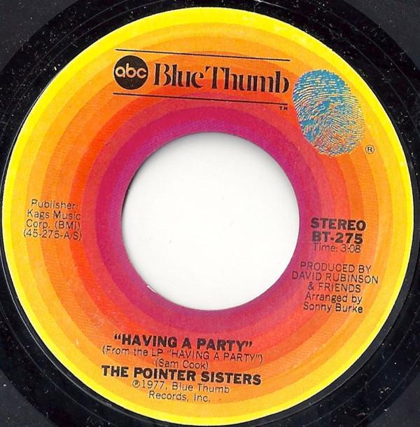 Pointer Sisters - Having A Party / Lonely Gal