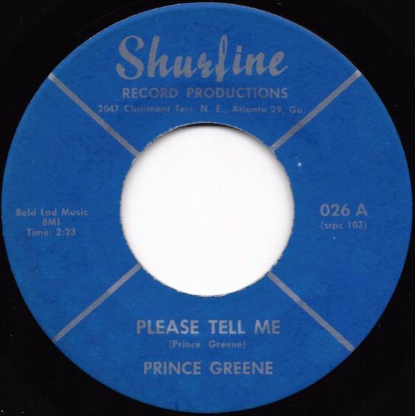 Prince Greene - Please Tell Me / Dizzy Miss Lizzy