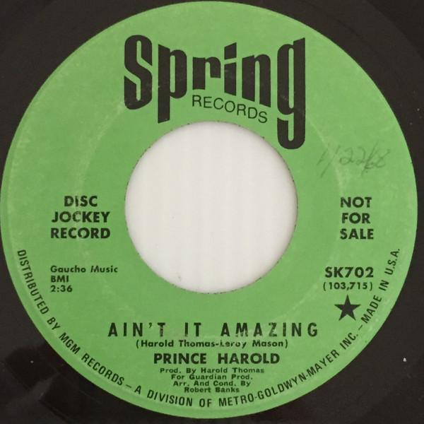 Prince Harold - Ain't It Amazing