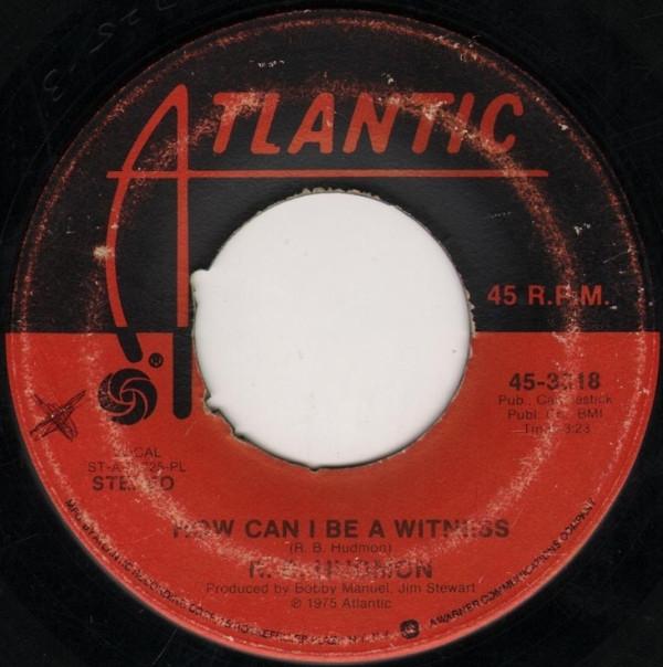 R.B. Hudmon - How Can I Be A Witness