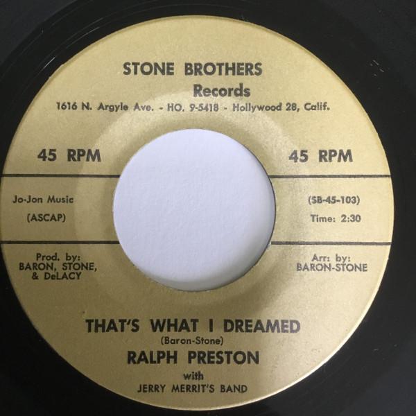 Ralph Preston - That's What I Dreamed