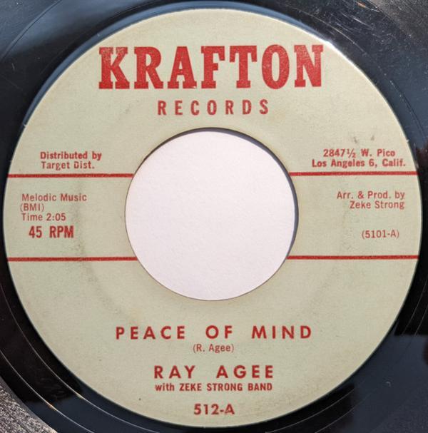 Ray Agee, Zeke Strong Crew - Peace Of Mind / Faith (Will Turn The Wheel)