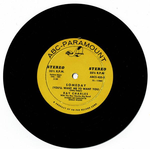 Ray Charles - Modern Sounds In Country & Western Music Volume Two - Someday (You'll Want Me To Marry You) / I'll Never Stand In Your Way