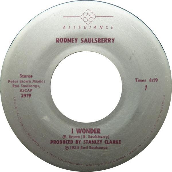 Rodney Saulsberry - I Wonder / Her Song