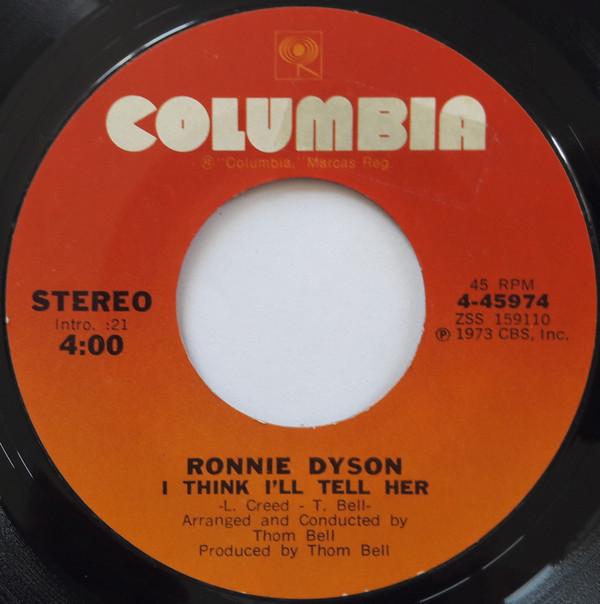 Ronnie Dyson - I Think I'll Tell Her / A Wednesday In Your Garden