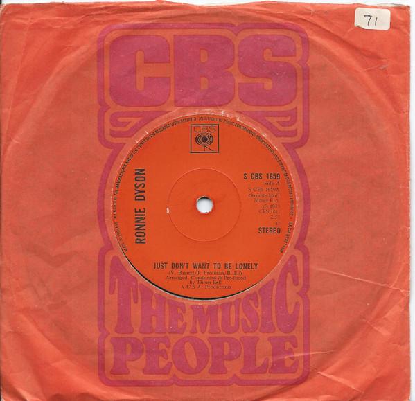 Ronnie Dyson - Just Don't Want To Be Lonely / Point Of No Return