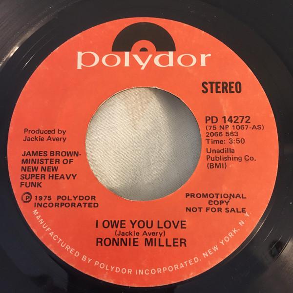 Ronnie Miller (3) - I Owe You Love