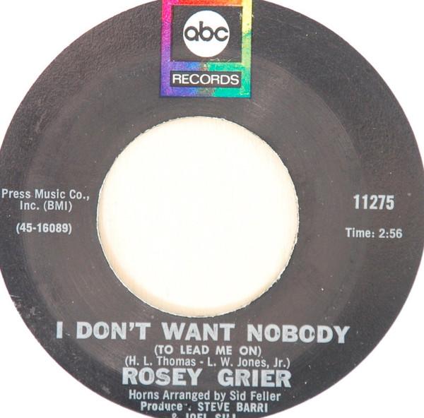 Roosevelt Grier - I Don't Want Nobody (To Lead Me On) / Rat Race