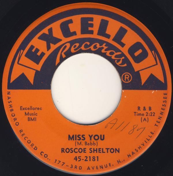 Roscoe Shelton - Miss You So / Let Me Believe In You