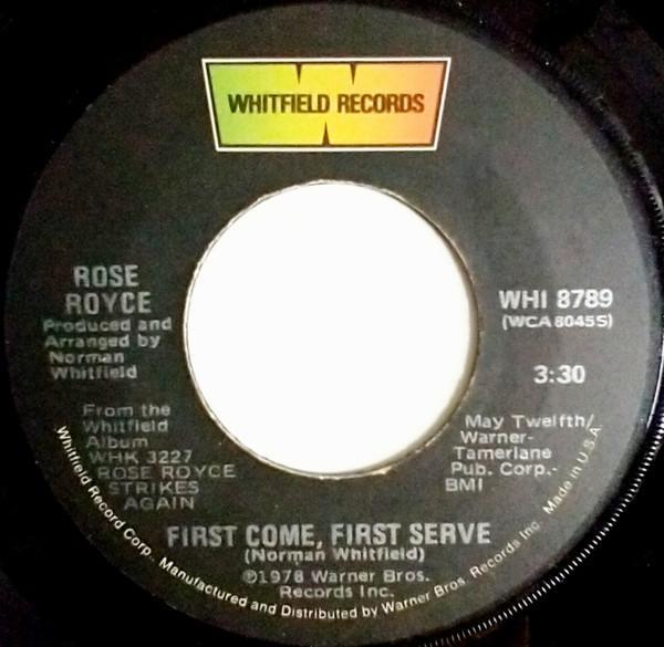 Rose Royce - First Come, First Serve