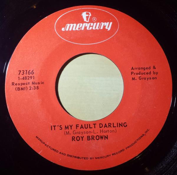 Roy Brown - It's My Fault Darling / Love For Sale