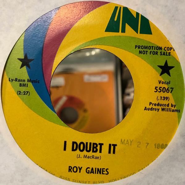 Roy Gaines - I Doubt It