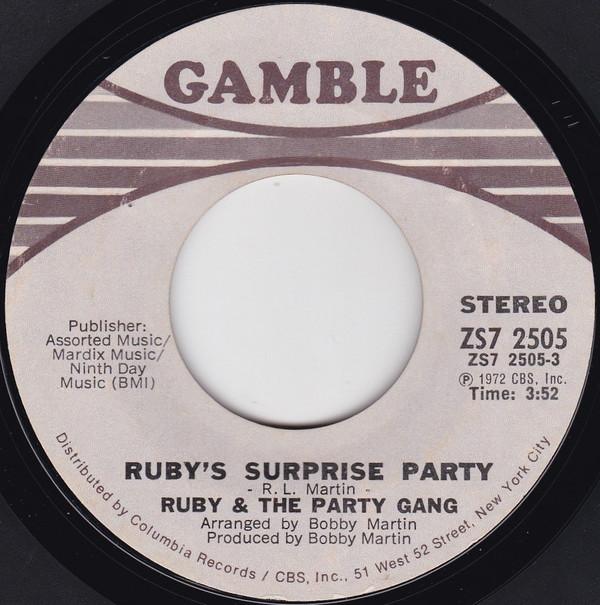 Ruby And The Party Gang - Ruby's Surprise Party / Too Much Pride