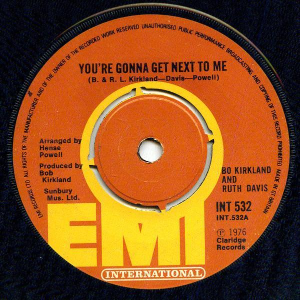 Ruth Davis, Bo Kirkland - You're Gonna Get Next To Me