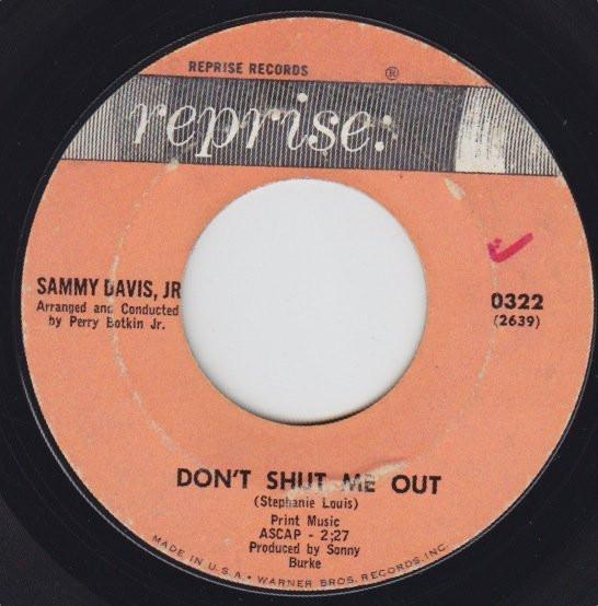 Sammy Davis Jr. - Don't Shut Me Out / The Disorderly Orderly