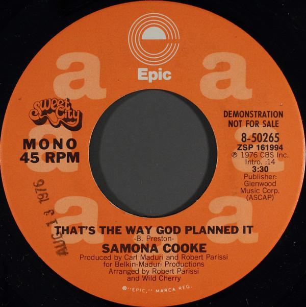 Samona Cooke - That's The Way God Planned It