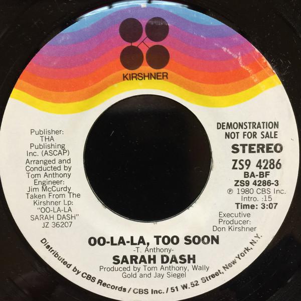 Sarah Dash - Oo-La-La, Too Soon