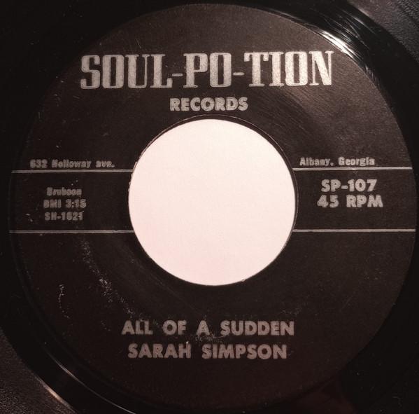 Sarah Simpson - Never A Dull Moment / All Of A Sudden