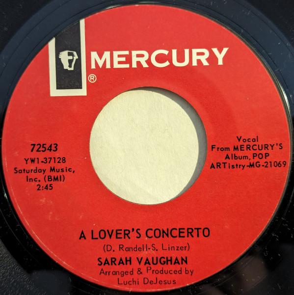 Sarah Vaughan - A Lover's Concerto / First Thing Every Morning