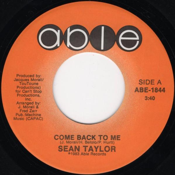 Sean Taylor - Come Back To Me