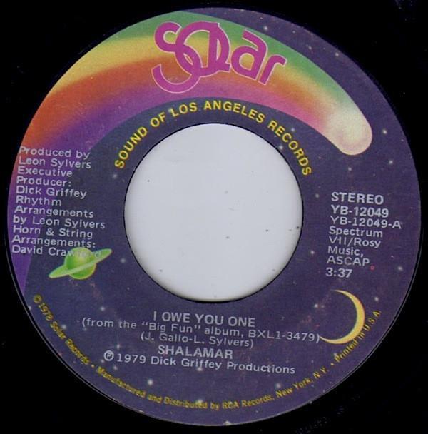 Shalamar - I Owe You One
